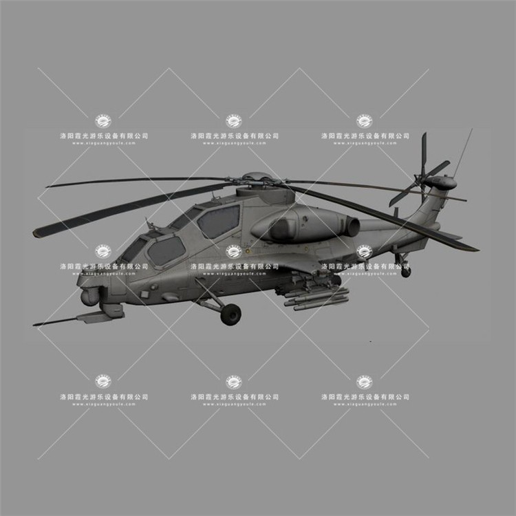 庐阳武装直升机3D模型